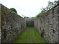 Private footbridge over the public footpath through Tidenham Manor gardens