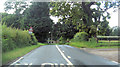 Approaching road junction at Hill Top