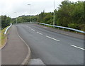 Eastern side of the A40 bridge, Abergwili Road, Carmarthen