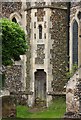 TL9267 : St Mary, Pakenham - Tower doorway by John Salmon