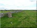 SK2155 : Blackstone's Low trig point and drystone wall by Richard Law