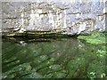 SD8964 : The River Aire emerges at Aire Head, Malham Cove by Rich Tea
