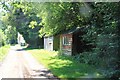 Sheds alongside the Monarch Way