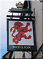 The Red Lion Hotel (2) - sign, 1-3 Corn Street, Witney