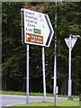 TM3876 : Roadsign on the B1117 Walpole Road by Geographer