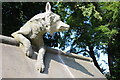 Sculpted wolf, Cardiff Castle