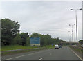 A646 bridge over M65 by Rose Grove Station