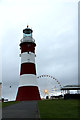 SX4753 : Smeaton's Tower and the Wheel of Plymouth, The Hoe, Plymouth, Devon by Christine Matthews
