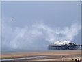 SD3035 : Blackpool Beach and North Pier by David Dixon