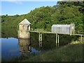 Filter Tower on lower Lliedi Reservoir