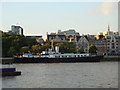 TQ3180 : View of HMS President from the South Bank by Robert Lamb