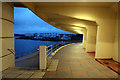 SX4753 : Art Deco Terrace, The Lido, Plymouth, Devon by Christine Matthews