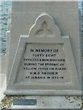 SZ6398 : Yellow fever memorial on Southsea seafront by Basher Eyre