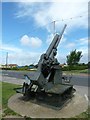 Anti aircraft gun outside The D Day Museum