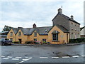 Houses opposite the village church, Clyro