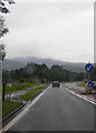 A wet A66 approaching the Threlkeld turning