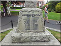 Name of the fallen on the Southwold War memorial 1