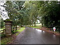 Entrance drive to Baskerville Hall Hotel, Clyro Court