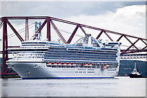 NT1380 : Caribbean Princess at Queensferry by William Starkey