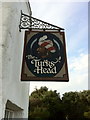 Sign for the Turks Head public house