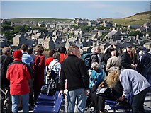 HY2509 : Arrival at Stromness on MV Hamnavoe by Andrew Curtis