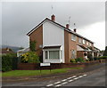 Liswerry Drive houses on the corner of Dunraven Road, Cwmbran