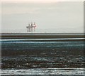 SD2927 : Gas platform off the Fylde Coast by Gerald England