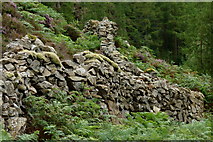 SH6341 : Stone Wall, Rhyd, Gwynedd by Peter Trimming