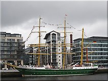 O1734 : The German tall ship "Alexander von Humboldt" at Sir John Rogerson's Quay by Eric Jones