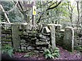 SE0420 : Stile and blocked gateway on Ripponden Footpath 62 by Humphrey Bolton