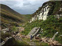 NY7620 : Swindale Beck and Crag by Karl and Ali