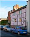 SO7225 : Pink timbered-framed house, Newent by Jaggery