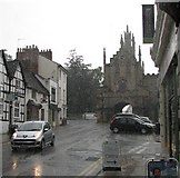 SP2865 : Smith Street and Eastgate: torrential rain by John Sutton