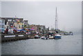 Boats moored on the Dart