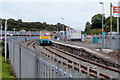 A view over the fence into Milford Haven railway station