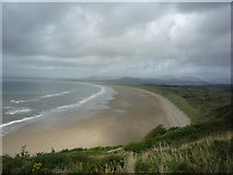 SH5729 : Harlech bay from the cliffs by DS Pugh