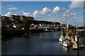 NZ8911 : Whitby Harbour from the swing bridge by Christopher Hilton