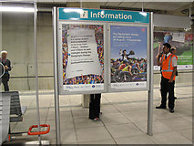 TQ3884 : Paralympics notices at Stratford International by Stephen Craven