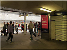 TQ3884 : Olympic signage at Stratford International by Stephen Craven