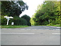 Penshurst Lane crossing the B2096, Darwell Hole