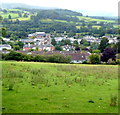 Central Brecon viewed from a hillside