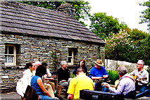 R4561 : Bunratty Folk Park - Site #17 - North Clare  Farmhouse - Musicians in Session by Suzanne Mischyshyn
