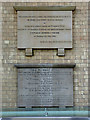 SK7953 : The Buttermarket, commemorative tablets  by Alan Murray-Rust