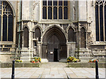 SK7953 : West entrance, St Mary Magdalene Church  by Alan Murray-Rust
