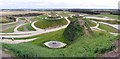 NZ2377 : Northumberlandia open day (panorama) by Andrew Curtis