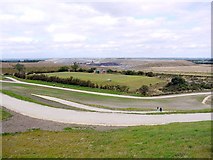 NZ2377 : Underground reservoir and opencast north-west of Northumberlandia by Andrew Curtis