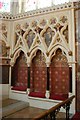 TQ8109 : Sedilia, Holy Trinity Church, Hastings by Julian P Guffogg