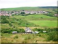 The Griffin Inn from the hillside below Gelli