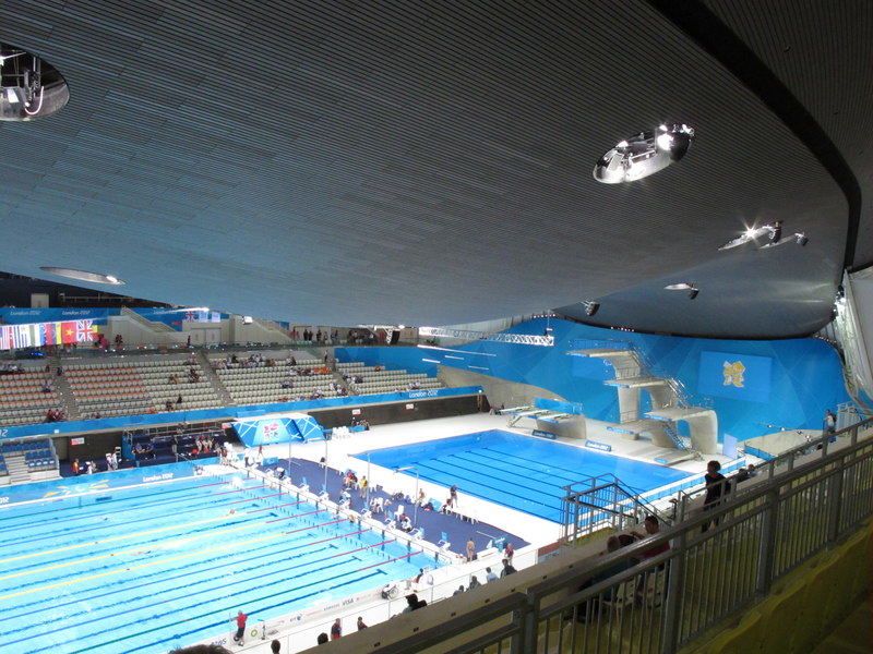 Inside The Olympics Aquatics Centre, © David Hawgood :: Geograph 