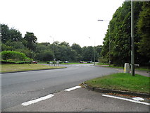 TQ2553 : Roundabout on Brighton Road, Kingswood by David Howard